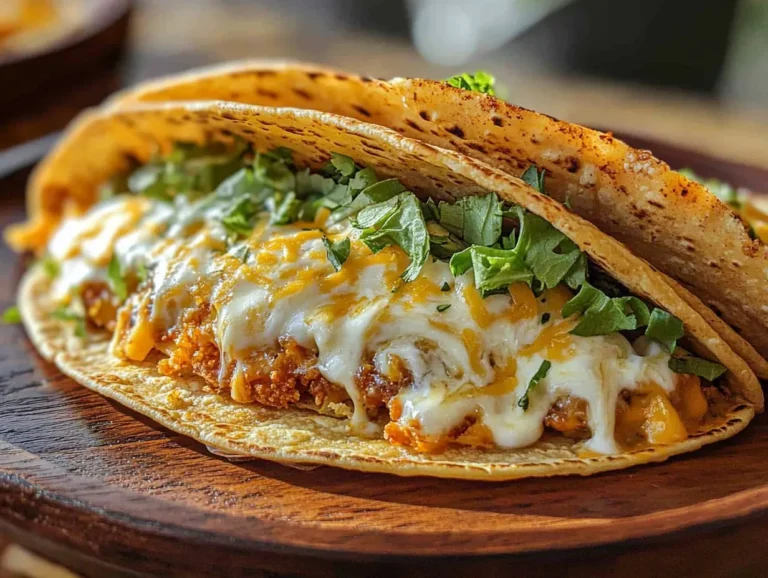 Homemade cheesy gordita crunch