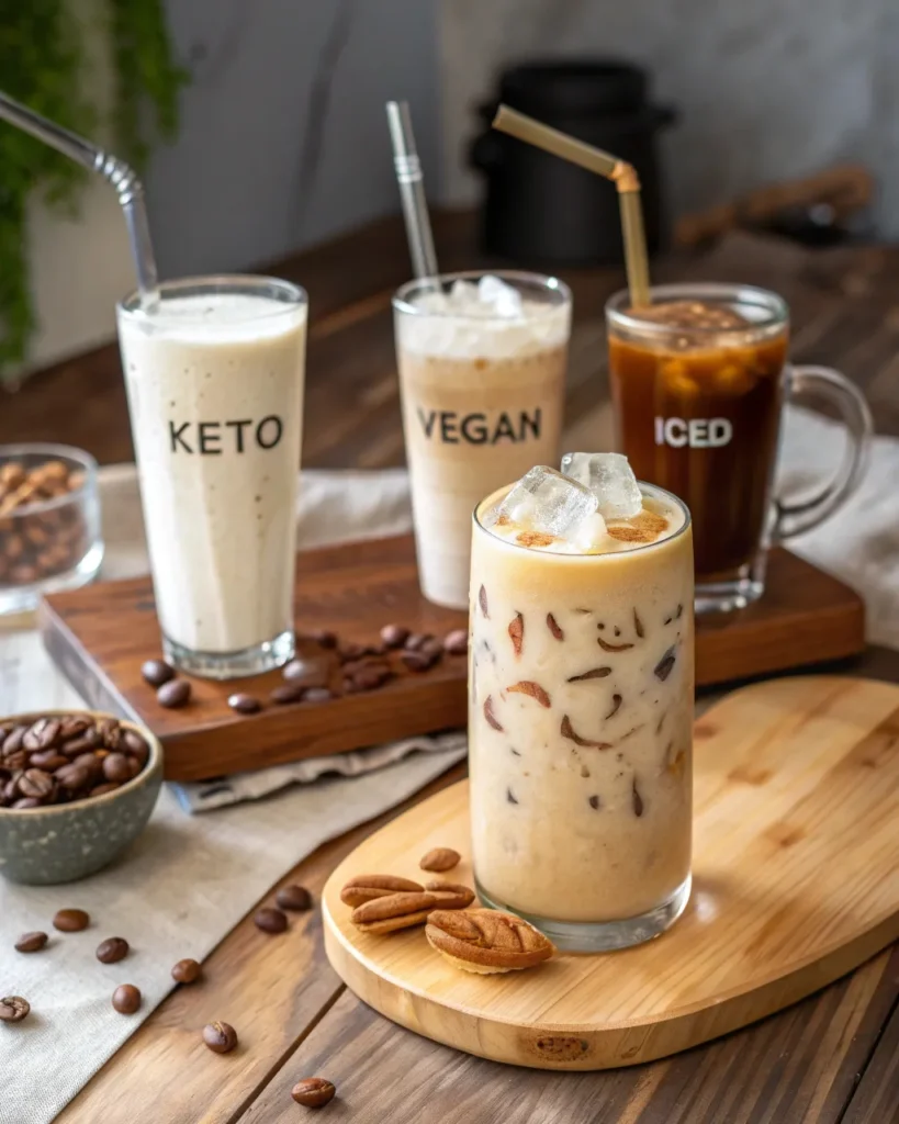 Coffee loophole recipe variations — keto, vegan, and iced