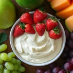 creamy fruit dip recipe with fresh fruit