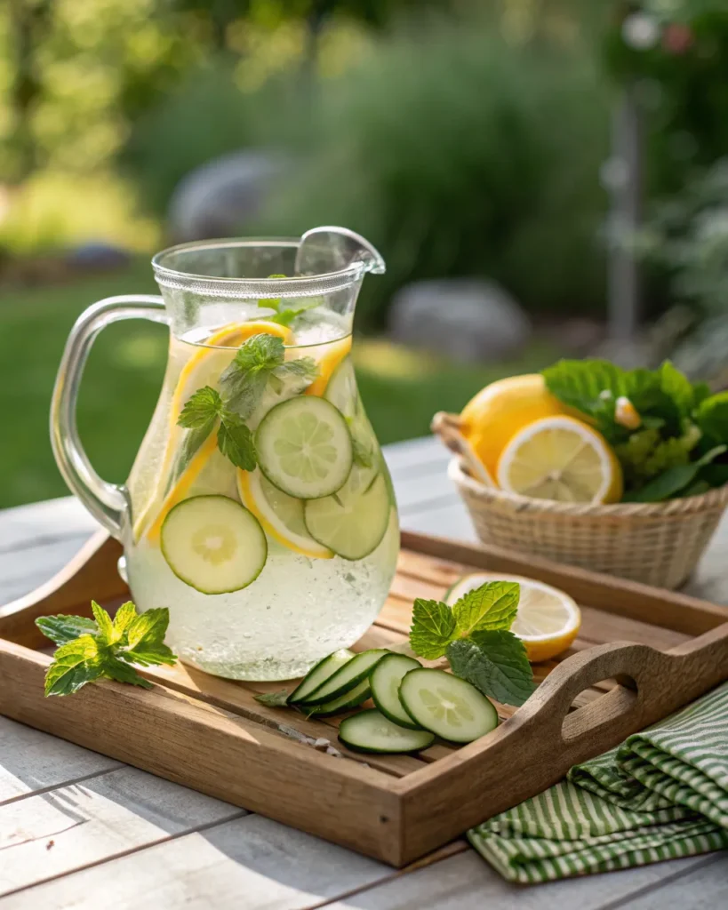 Lemon balm detox water recipe