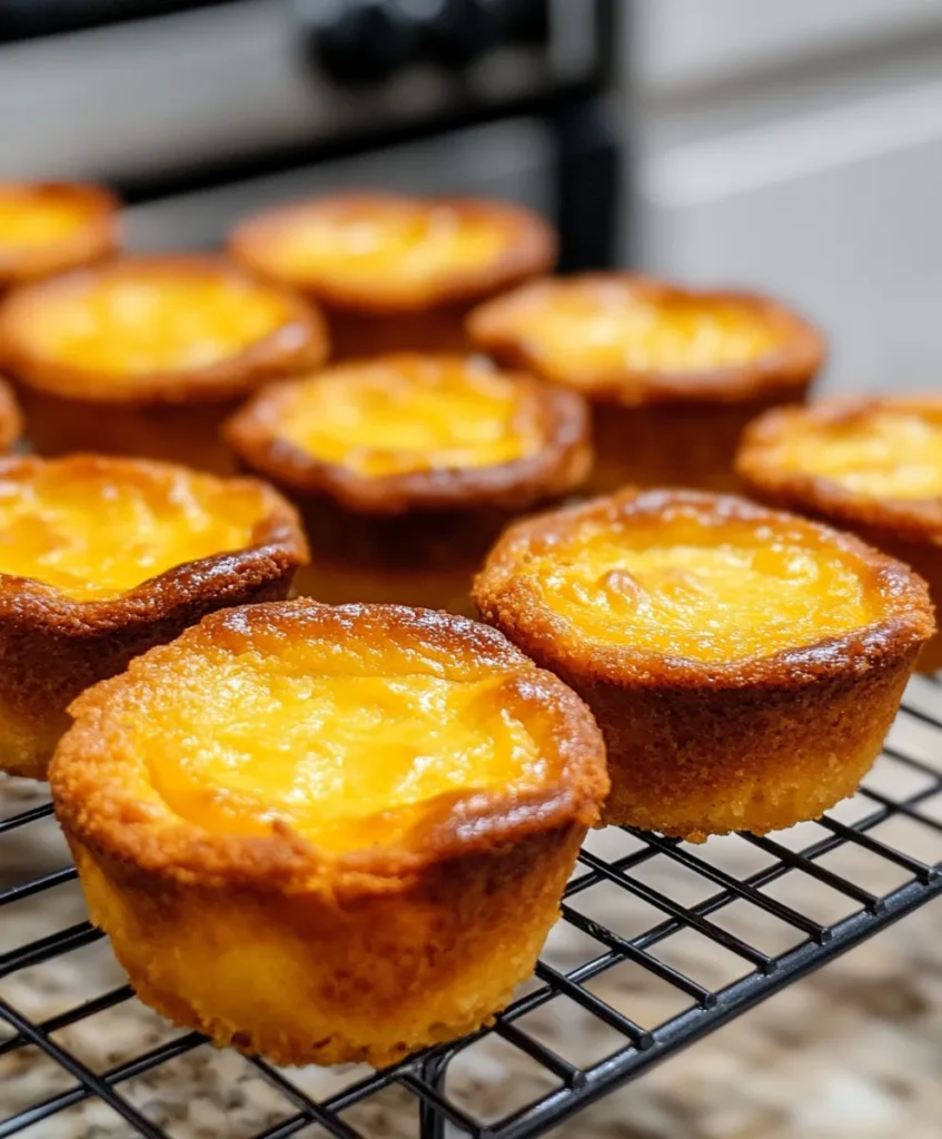 Mini cottage cheese pumpkin cheesecakes in muffin tin