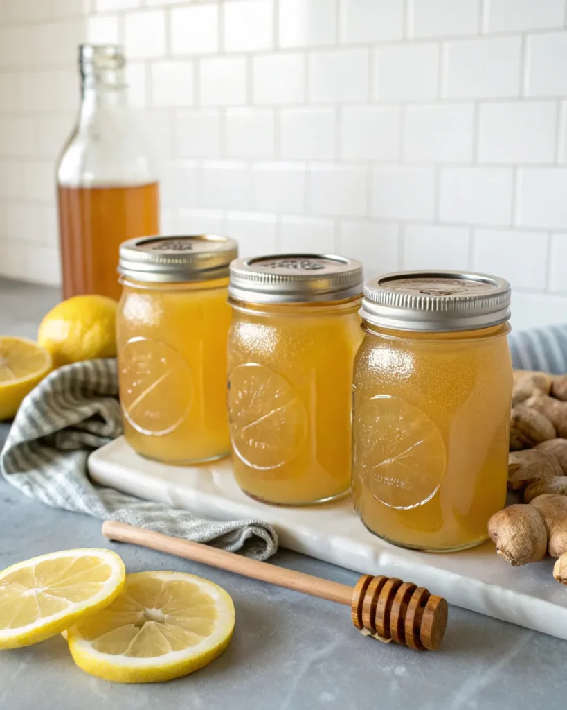 Natural Mounjaro recipe stored in mason jars