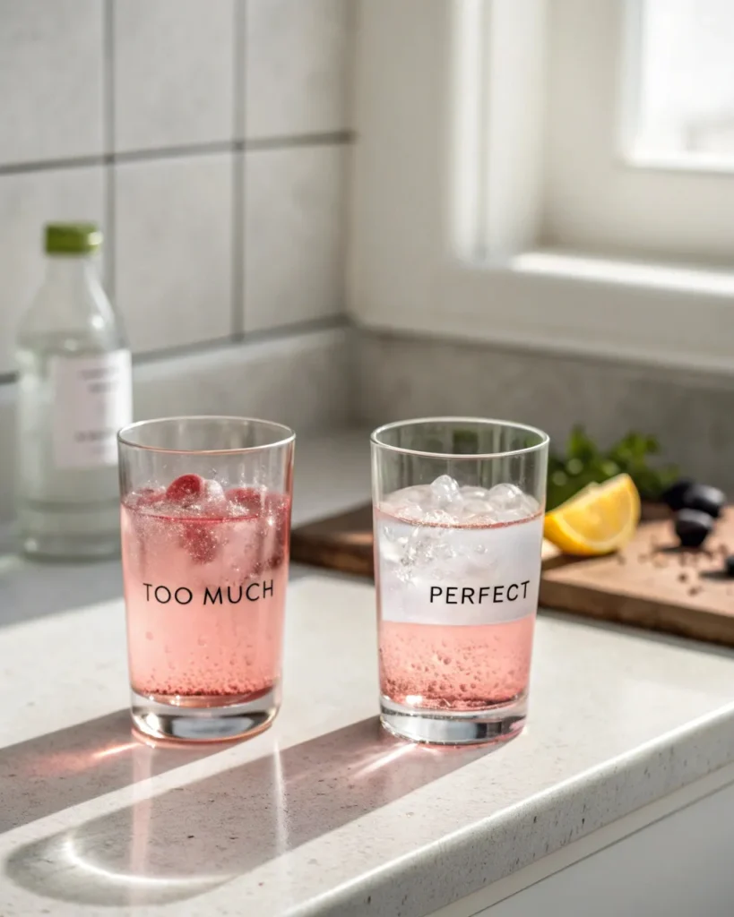 Pink salt recipe for weight loss 5 comparison of correct and incorrect pink salt water dose
